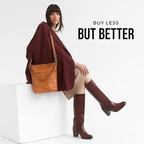 BERLINER BAGS Vintage Genuine Leather Shoulder Bag Sofia, Handbag, Crossbody Bag for Women - Brown