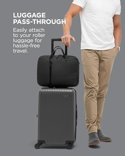 NOMATIC Laptop Bag: Slim Messenger Bag with RFID Pocket, Tech Organizer, Water-Resistant Zippers - 11-13.5L Expansion Design & Laptop Compartment for Work, Travel, or Daily Commute