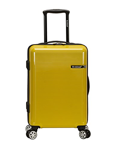 Rockland Horizon Hardside 3 Piece Spinner Wheel Luggage Set, (20"/24"/28"), Yellow