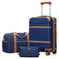LONG VACATION Carry On Luggage Set 3 Piece, 20 Inch ABS+PC Hardshell Carry on Suitcase with Spinner Wheels TSA Lock & YKK Zipper
