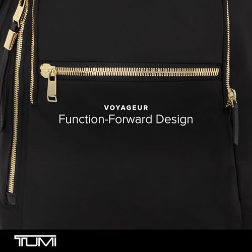 TUMI - Voyageur Halsey Backpack - Travel Backpack - For Business, Fashion, Commute - Holds Up to 14" Screens - Black & Gold