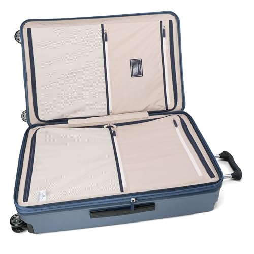 Travelpro Platinum Elite Hardside Expandable Spinner Wheel Luggage TSA Lock Hard Shell Polycarbonate Suitcase, Dark Sky Blue, Checked-Large 28-Inch