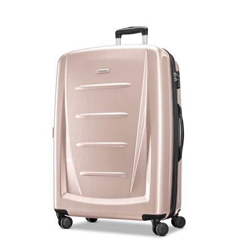 Samsonite Winfield 2 Hardside Expandable Luggage with Spinner Wheels, Artic Pink, Checked-Large 28-Inch
