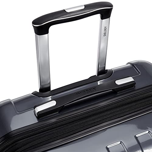 DELSEY PARIS Helium Aero Hardside Expandable Luggage with Spinner Wheels, Titanium, Carry-On Plus 21 Inch