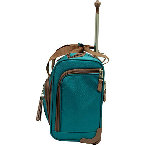 Steve Madden Designer Luggage Collection - 3 Piece Softside Expandable Lightweight Spinner Suitcase Set - Travel Set Includes an Under Seat Bag, 20-Inch Carry on and 28-Inch Checked Suitcase, Harlo
