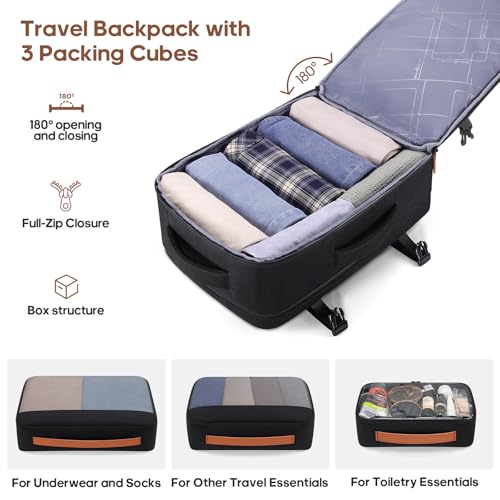 UKEIN PRO Luggage Sets 7 Piece, Durable Hardside ABS Carry on Luggage with Spinner Wheels & YKK Zipper TSA Lock, Large Checked Travel Suitcase With Backpack Set for Men and Women,20/24/28 Inch