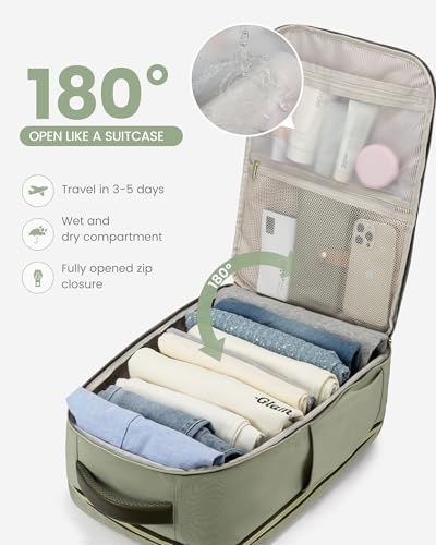 LOVEVOOK 40L Travel Backpack for Women & Men - 17.3 Inch Carry On Backpack & Personal Item Backpack for Airlines, Spacious and Durable Design, with 3 Packing Cubes