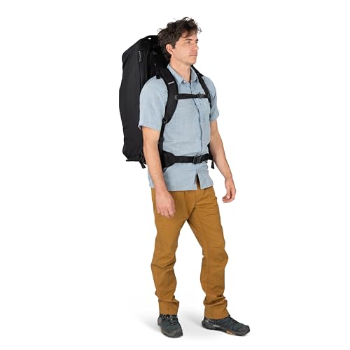 Osprey Farpoint Fairview 65L Wheeled Travel Pack - Rolling Backpack Travel Bag - Luggage with Wheels, Antique Blue