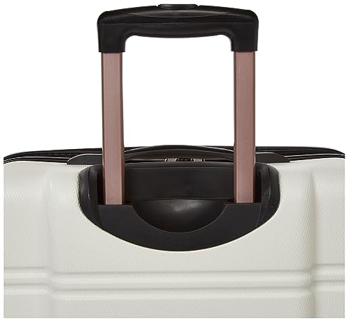 Rockland Melbourne Hardside Expandable Spinner Wheel Luggage, White, 2 Piece (20"/28")