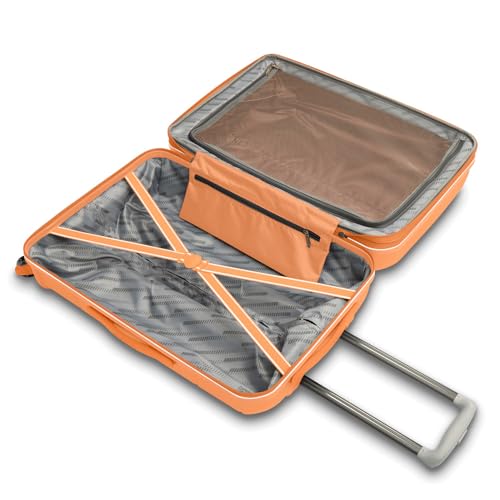 American Tourister Stratum 2.0 Expandable Hardside Luggage with Spinner Wheels, 20-Inch Carry-On, Papaya
