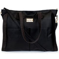 Badgley Mischka Rose Vegan Leather Weekender Duffel Bag (Black)