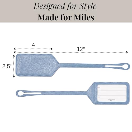Baggallini Luggage Tag - 2.5"x4" Lightweight Travel Essential Suitcase Tag