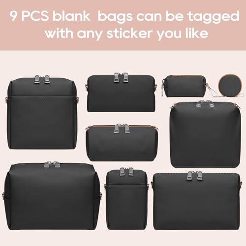 Joyway oyway Luggage Sets 5 Piece with 10PCS Travel Makeup Bag Set