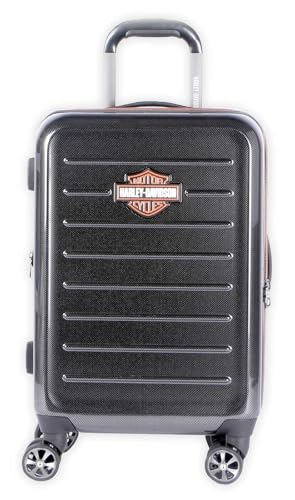 Harley-Davidson 22 in. Cruiser Hard Sided Expandable Wheeling Luggage, Black