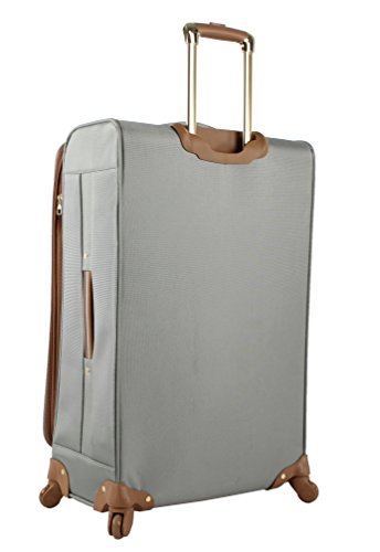 Steve Madden Designer Luggage Collection - 3 Piece Softside Expandable Lightweight Spinner Suitcase Set - Travel Set Includes an Under Seat Bag, 20-Inch Carry on and 28-Inch Checked Suitcase, Harlo