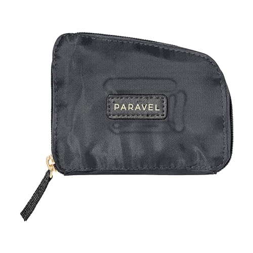 Paravel Fold-Up Belt Bag | Made with Sustainable Recycled Polyester | Belt Bag with Adjustable Straps | Derby Black
