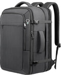 Sirmaeed Carry on Backpack for 1-10 Days Trips, Extra Large 40L-50L Travel Backpack TSA Approved, Expandable Laptop Bagpack, Water Resistant Bag Compatible with 17.3 inch Laptops, Black
