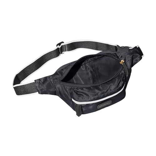 Paravel Fold-Up Belt Bag | Made with Sustainable Recycled Polyester | Belt Bag with Adjustable Straps | Derby Black