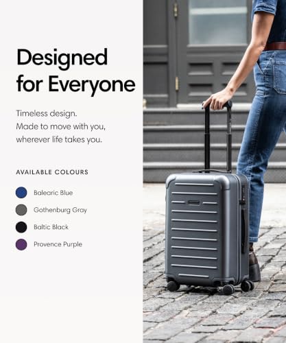Solgaard Carry-On Closet Lite - Hard-Shell 20.8" Travel Luggage Bag (Grey)