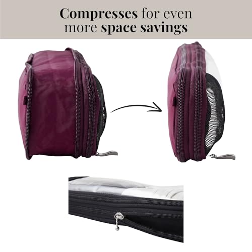 Baggallini Long Compression Cube - Lightweight Compression Packing Cube for Travel