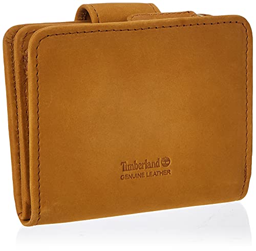 Timberland Women's Leather Rfid Small Indexer Wallet Billfold, Wheat (Nubuck), One Size