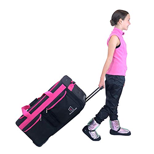 Backstage Dance Travel Bag with Garment Rack - Black / Purple