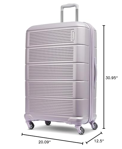 American Tourister Stratum 2.0 Expandable Hardside Luggage with Spinner Wheels, 28" SPINNER, Purple Haze