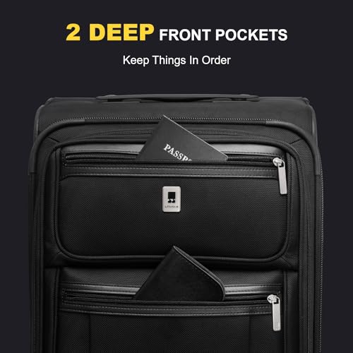 LEVEL8 Softside and Harshell Carry On Luggages with Laptop Compartment