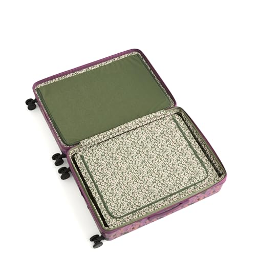 Hardside 29 Inch Adair Spinner Suitcase, Curly Tulips Purple, One Size
