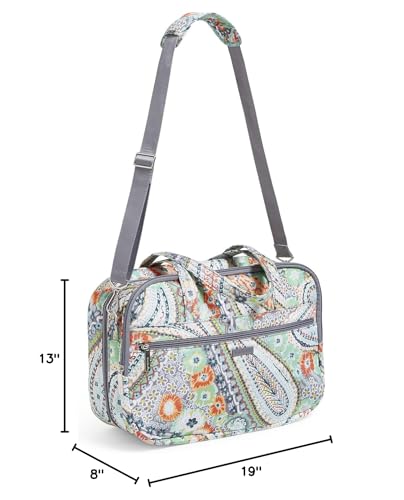 Vera Bradley Women's Lay Flat Travel Bag, Citrus Paisley, One Size