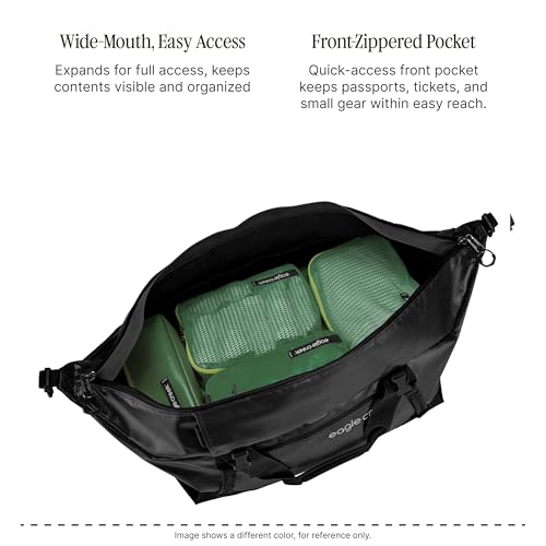 Eagle Creek Migrate 60L Duffel Bag – Lightweight, Durable Travel Duffel – Weather-Resistant Fabric – Comfortable Shoulder Straps - Rush Blue