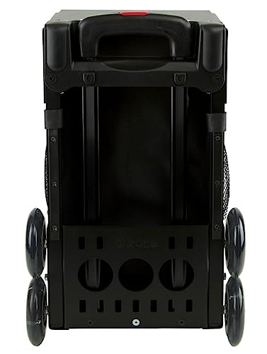 ZÜCA Sport Obsidian Rolling Bag with Green Frame (flashing wheels)