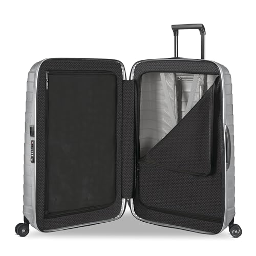 Samsonite Proxis Large Hardside Luggage with Dual Spinner Wheels - Innovative Roxkin™ Lightweight Shell With Ultimate Durability- Includes TSA Lock, Ergonomic Telescoping Handle -Silver