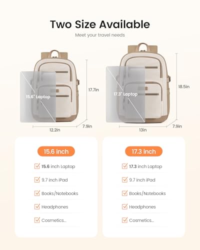 LOVEVOOK Laptop Backpack for Women, School Backpack for Girls & 15.6 Inch Laptop Work Bag, Large Capacity Bookbag for Students with Tumbler Holder