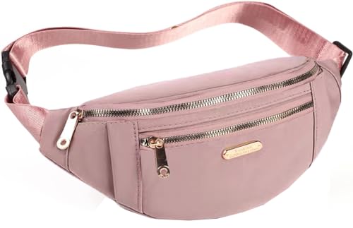 Fanny Packs Waist Pack for Women, Waterproof Waist Bag with Adjustable Strap for Travel Sports Running