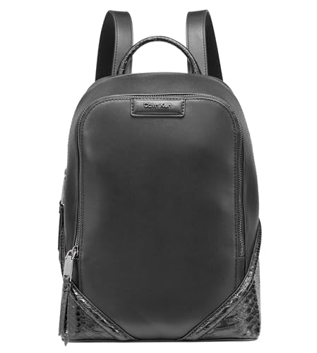 Calvin Klein Iver Organizational Backpack, Black/Gunmetal, One Size