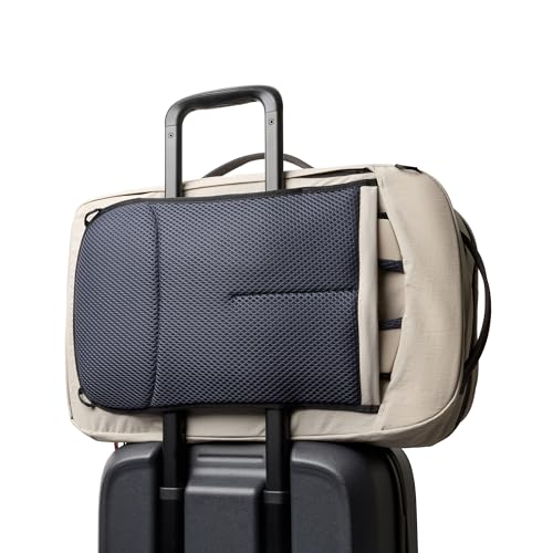 Bellroy Lite Travel Pack 38L (carry-on backpack, large travel backpack for international travelers, with laptop pocket, interior packing cells and tuck-away shoulder straps) - Ash