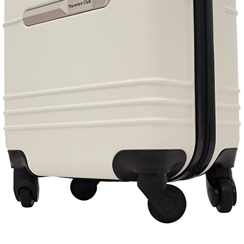 Travelers Club 22" Richmond Spinner Carry-On Luggage, Bone