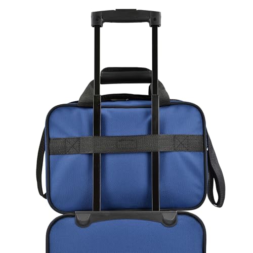 U.S. Traveler Rio 14" Travel Tote Bag, Lightweight 1200D Carry-On Bag for Women & Men, Navy