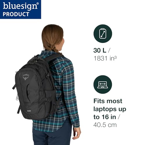 Osprey Comet Laptop Backpack, Tungsten/Soundwave Grey Heather