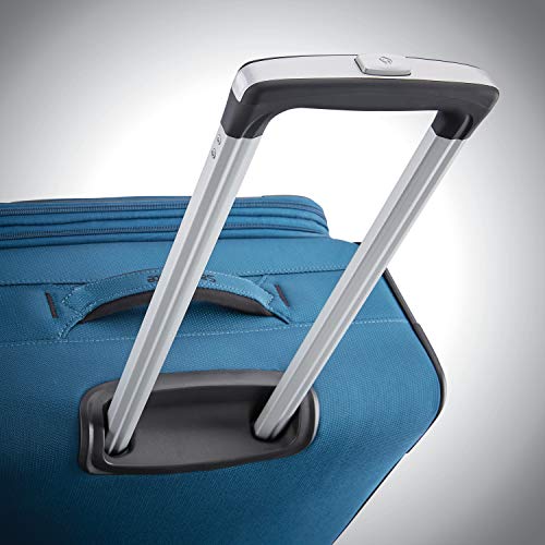 Samsonite Ascella X Softside Expandable Luggage with Spinners, Teal, 2PC SET (Carry-on/Medium)