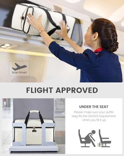 LOVEVOOK Travel Duffle Bag, Weekender Bags For Women, Carry On Duffel Bags For Airplanes, Overnight Bag Hospital Bag for Labor and Delivery, Yoga Gym Tote with Wet Pocket, 3Pcs Set