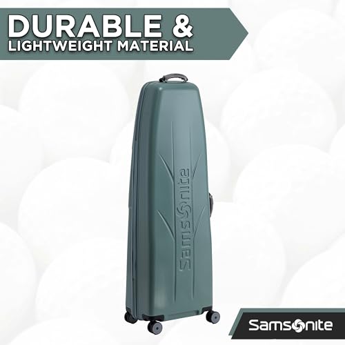 Samsonite Tour Deluxe Golf Hard Case Golf Travel Bag, Lightweight & Durable ABS Shell, 360 Degree Multi-Directional Wheels