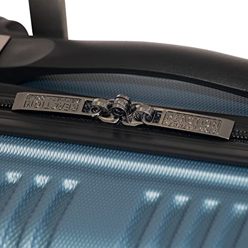 Kenneth Cole REACTION Out of Bounds Lightweight Hardshell 4-Wheel Spinner Luggage, Granite Blue, 28-Inch Checked