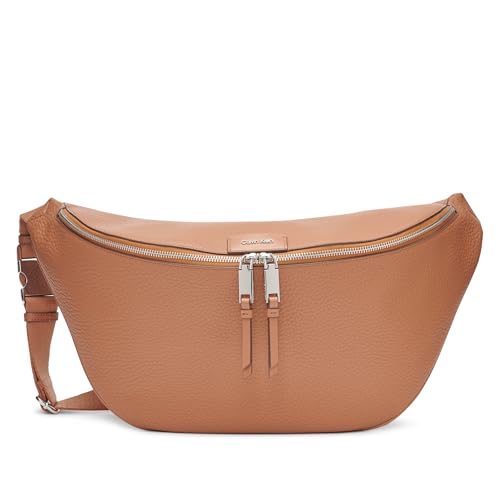 Calvin Klein Moss Organizational Large Sling Belt Bag, Caramel, One Size
