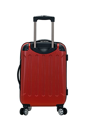 Rockland London Hardside Spinner Wheel Luggage, Carry-On 20", Red