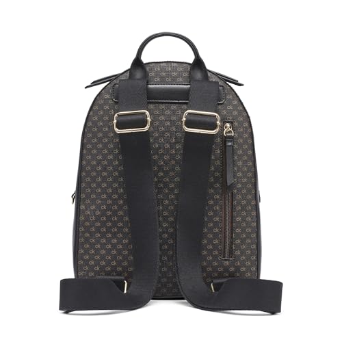 Calvin Klein Kyren Zip Around Backpack, Brown/Khaki/Black, One Size