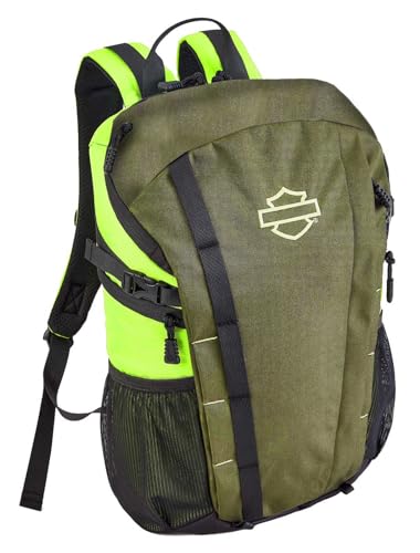 Harley-Davidson Street Cruiser Water-Repellent Backpack - Green/Lime
