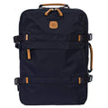 Bric's X-Travel Montagne Backpack 16 Inch, Water-Resistant Recycled Nylon Carry-On Daypack with Compression Straps, Padded Backpanel, Laptop Sleeve and Luggage Pass-Through - Navy