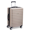 DELSEY PARIS Jessica Hardside Expandable Luggage with Spinner Wheels (Rose Gold, Checked-Large 29-Inch)